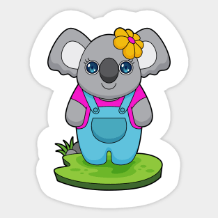 Koala Flower Sticker